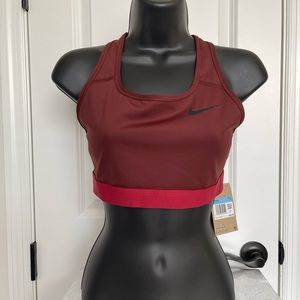 NWT: Nike Womens Dri Fit Swoosh Medium Support Non Padded Sports Bra, Nike Sz M